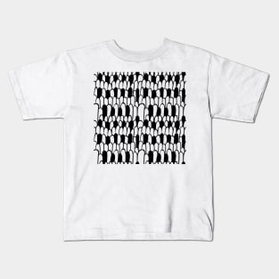 Monochrome Scale Pattern Kids T-Shirt